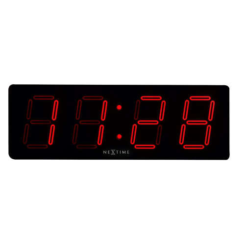 NeXtime Wand-/tafelklok - 51,5 x 18 x 4,5 cm - kunststof - 'Big D'